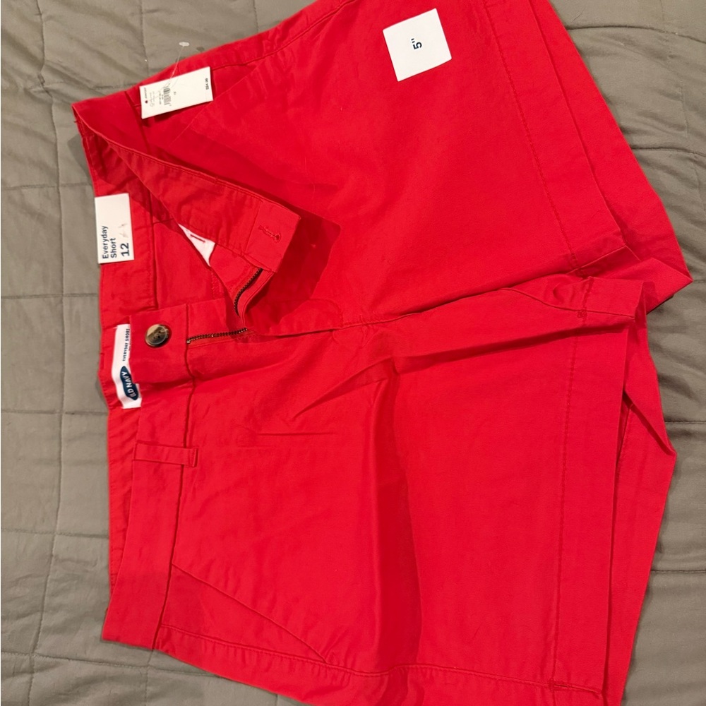 Old Navy Women's Vibrant Red Bermudas
